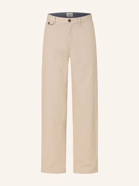 Scotch & Soda Chino Kalhoty Otis Relaxed Fit béžová