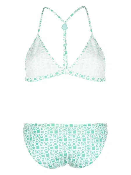 Raštuotas bikinis Moncler žalia
