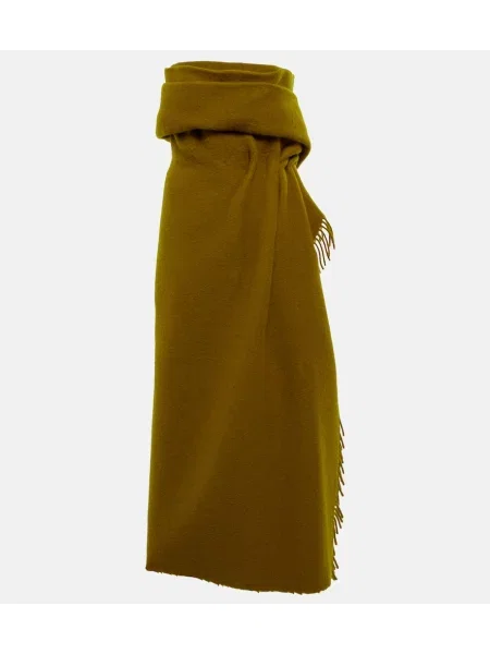 Rochie maxi The Row de lână de costum verde