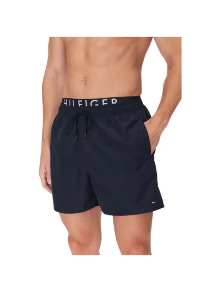 Plavecké šortky Tommy Hilfiger Drawstring Dw desert sky modré