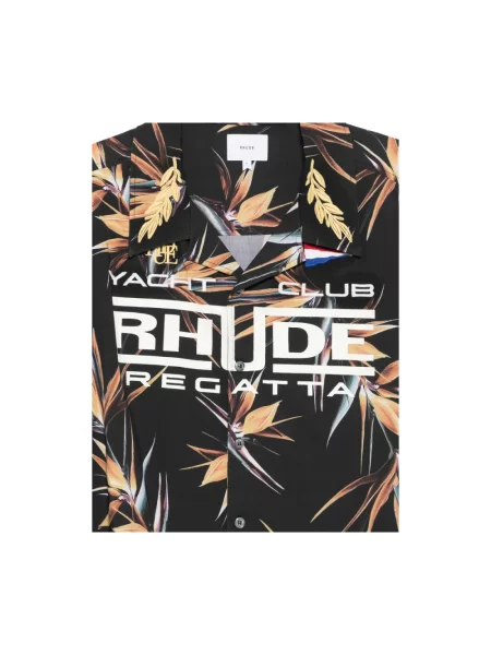 Koszula Rhude w kwiatki czarna
