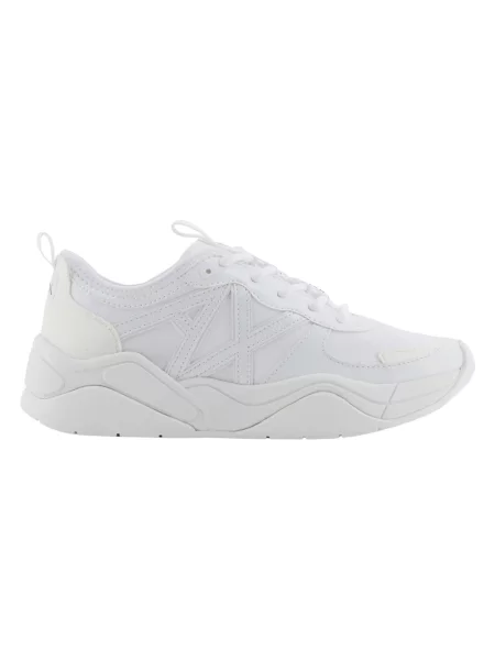 Sneakersy Armani Exchange skórzane białe