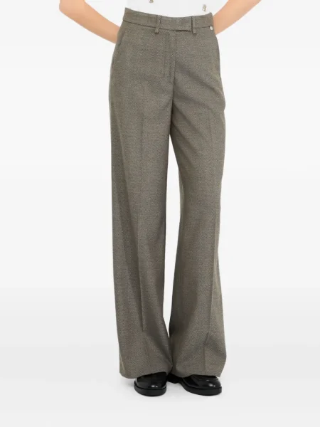Pantaloni Liu Jo plisate verde