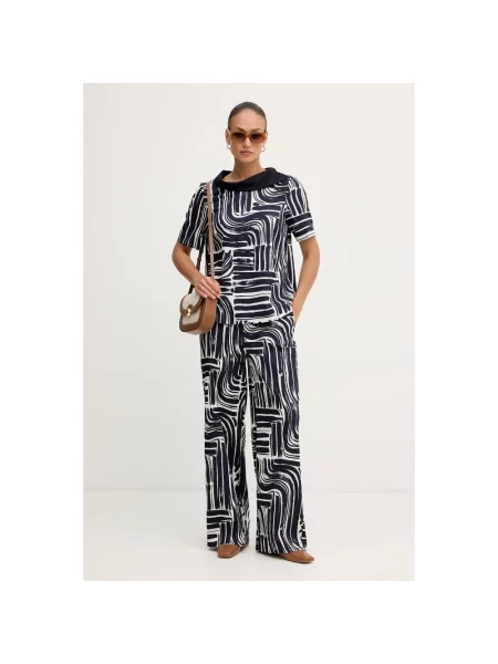 Joseph Ribkoff spodnie wide leg niebieskie