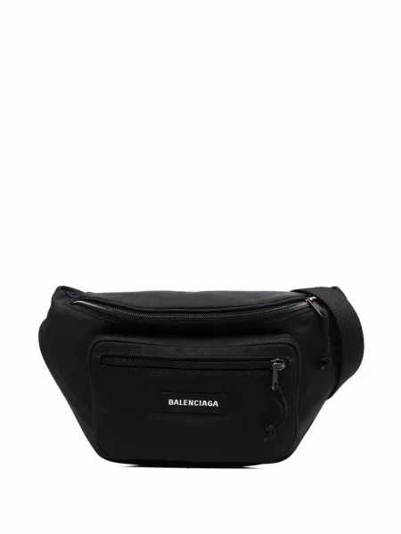 Pásek Balenciaga s autogramem černý