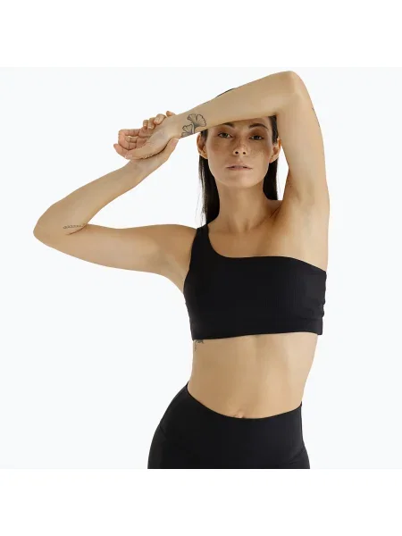 Йога сутиен JOYINME Heat Ribbed черен