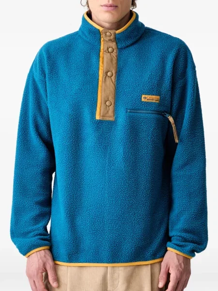 Fleecový svetr Columbia s autogramem modrý