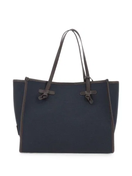 Geantă shopper Gianni Chiarini din piele albastru