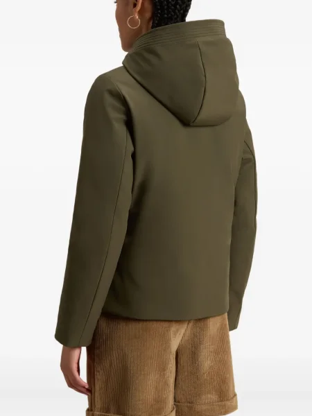 Geacă parka Woolrich cu glugă verde