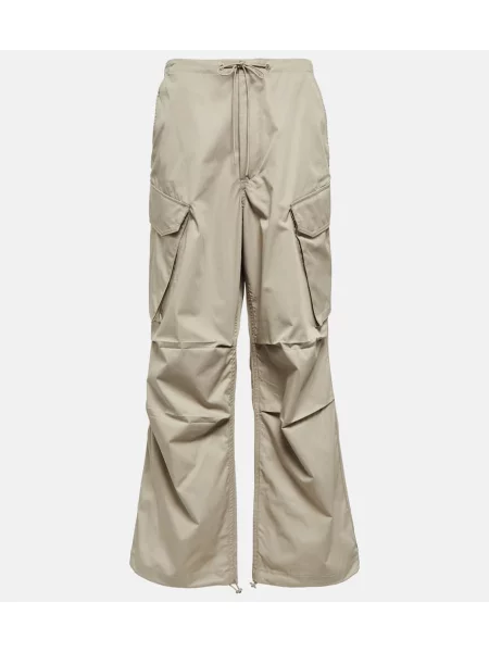 Spodnie cargo Agolde popelinowe szare