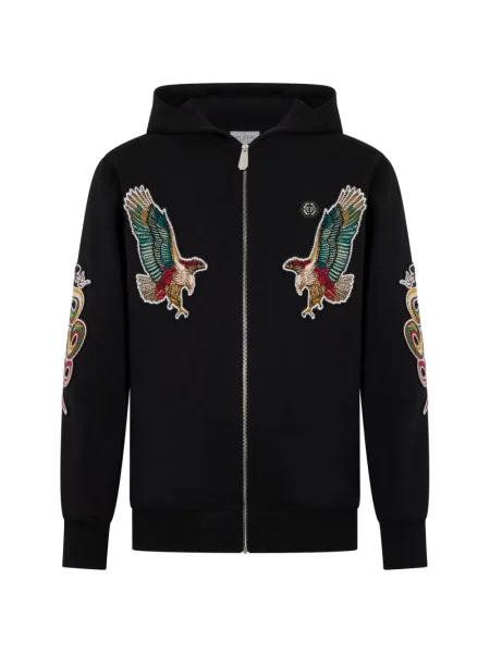 Суичър с качулка Philipp Plein черно