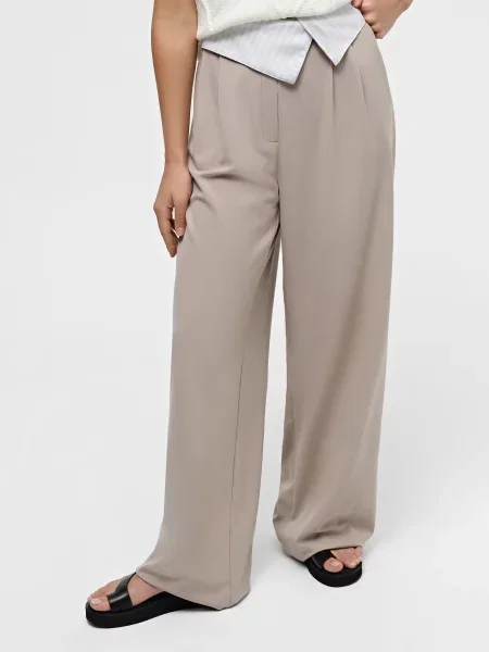 CHER INTERTOP Штани повсякденні Віскоза/поліестер бежевий