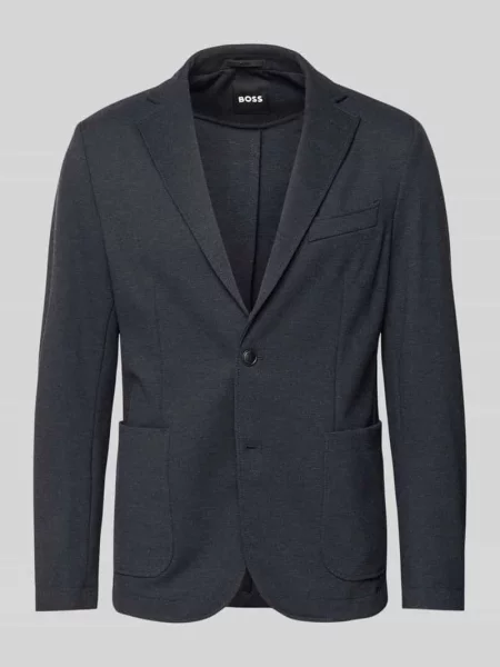 Marynarka o kroju slim fit z dodatkiem model Boss granatowa