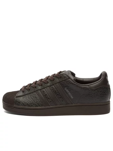 Sneakersy Adidas Superstar brązowe