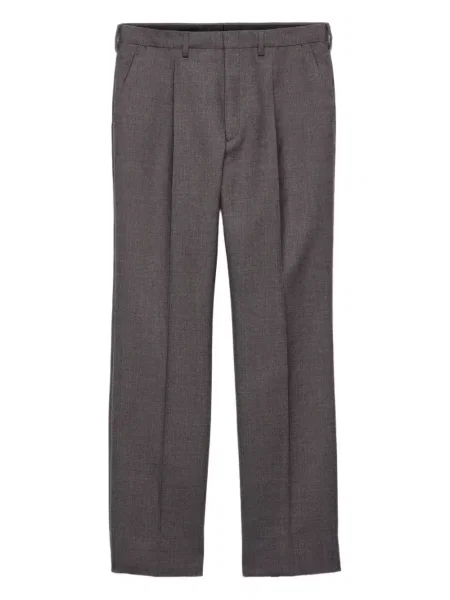 Pantaloni Prada de lână gri