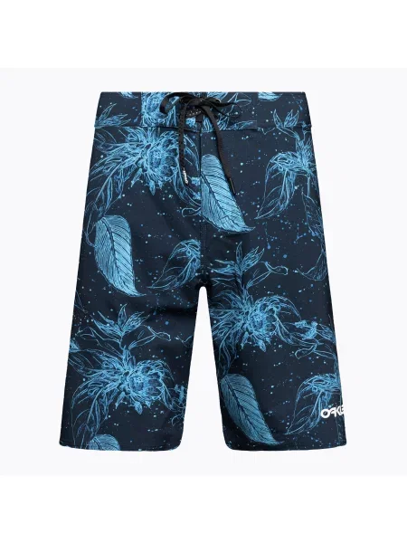 Plavecké šortky Oakley Ohana Floral modré