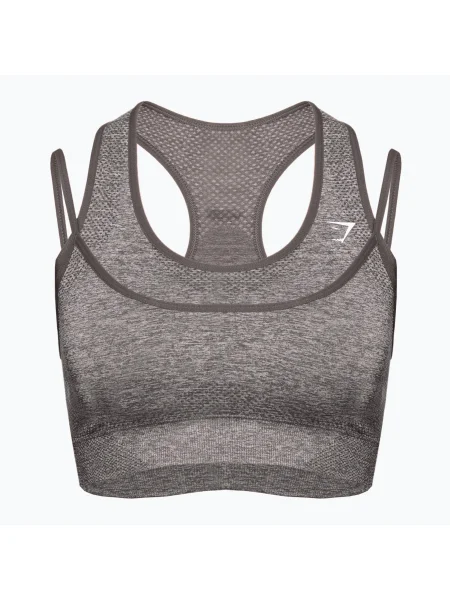 Sportmelltartó Gymshark Vital Rise Sports grey. Méret: S szürke