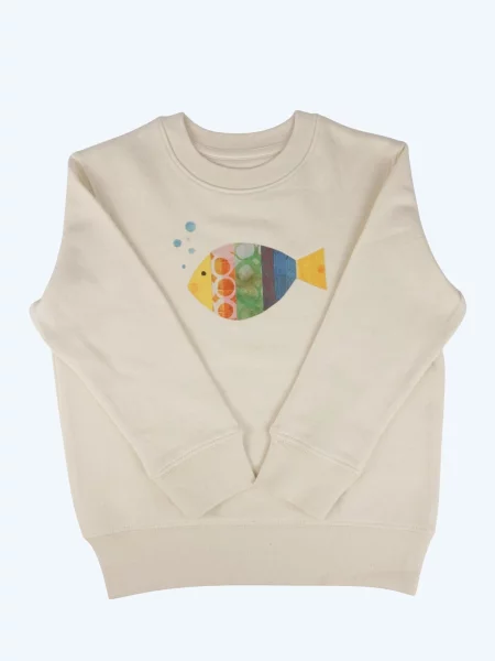 MelaDi Sweater majica Fisch' bijela