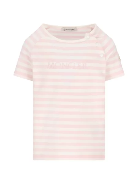 Koszulka dziecięca Moncler Enfant różowa