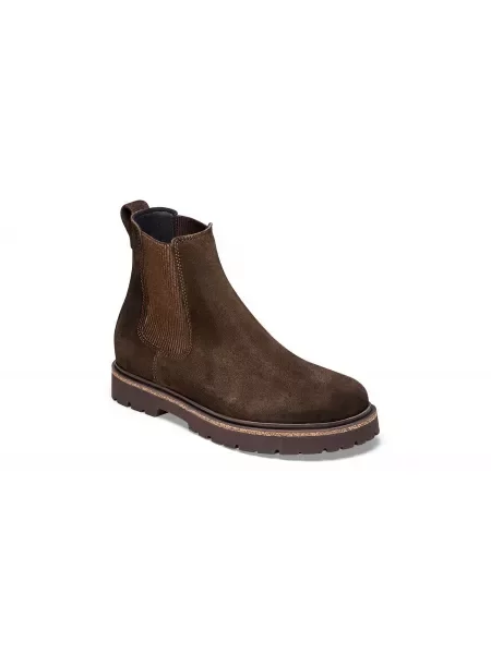 Botki Birkenstock wsuwane brązowe