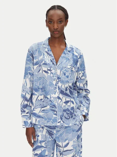 Gap Cămașă pijama albastru