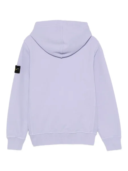 Bluza z kapturem dziecięca Stone Island fioletowa