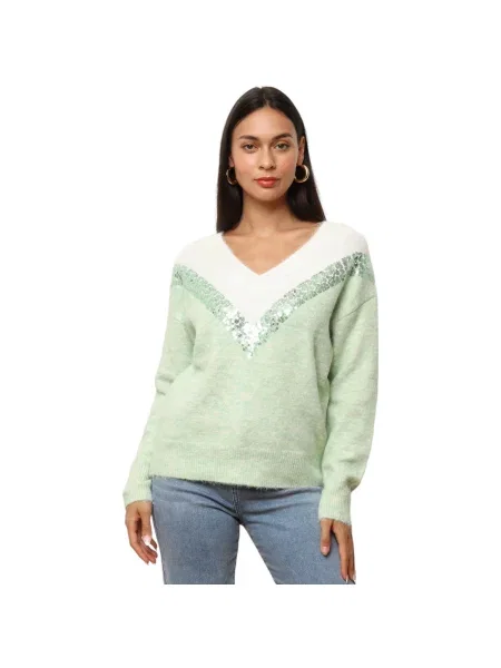 Pulover La Modeuse verde