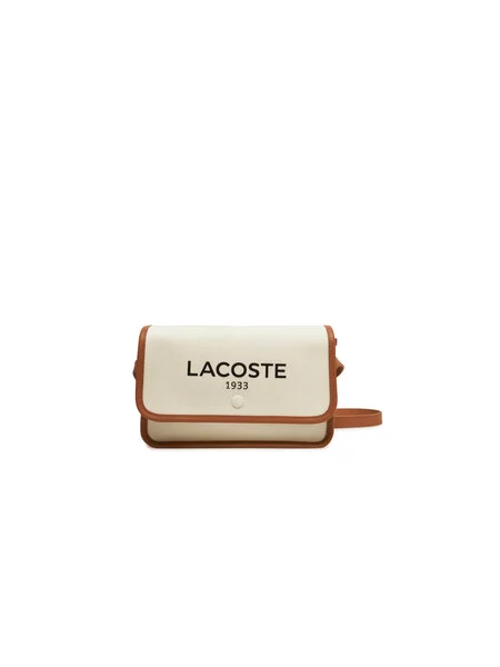 Plátěná kabelka Lacoste bílá