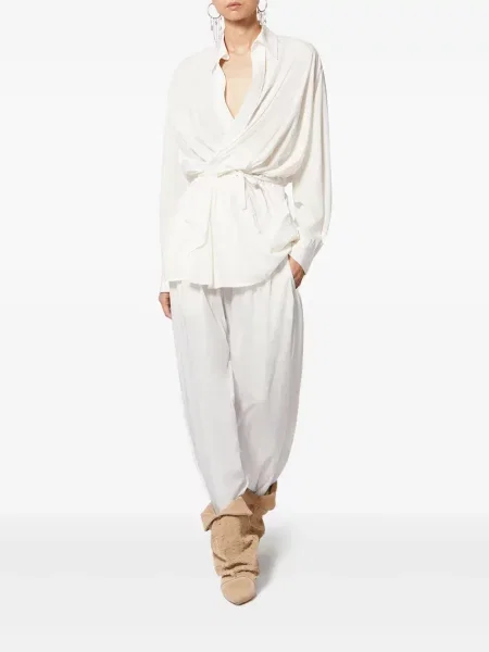 Pantaloni Isabel Marant alb