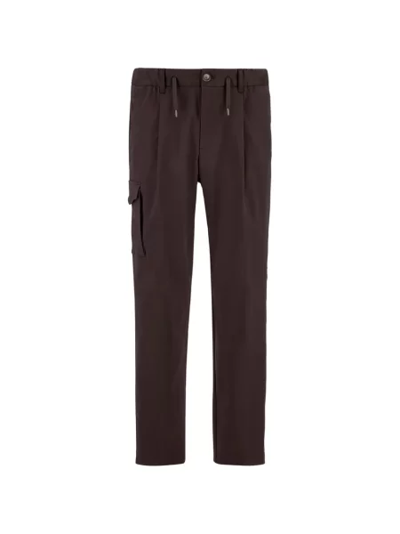 Pantaloni Herno cu cordon maro