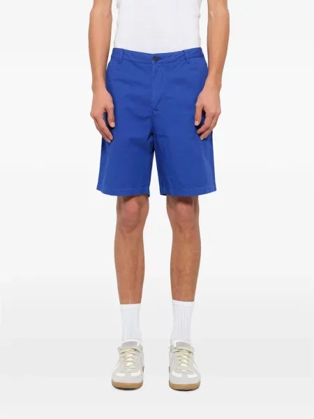 Pantaloni scurți Kenzo cu broderie albastru
