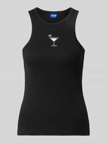 Top Hugo Blue czarny