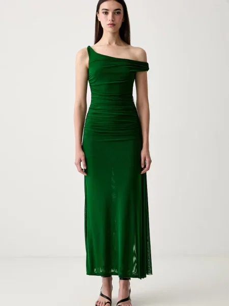 Bardot rochie spaniolă verde