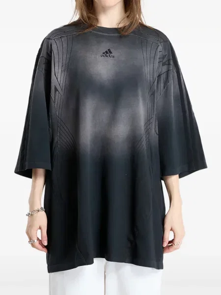 Ριγέ sneakers Adidas γκρι