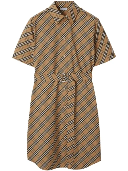 Rochie Burberry în carouri de costum