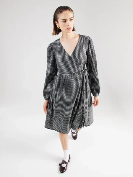 VERO MODA Obleka VMKaya črna bela
