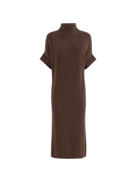 Rochie Brunello Cucinelli din cașmir maro