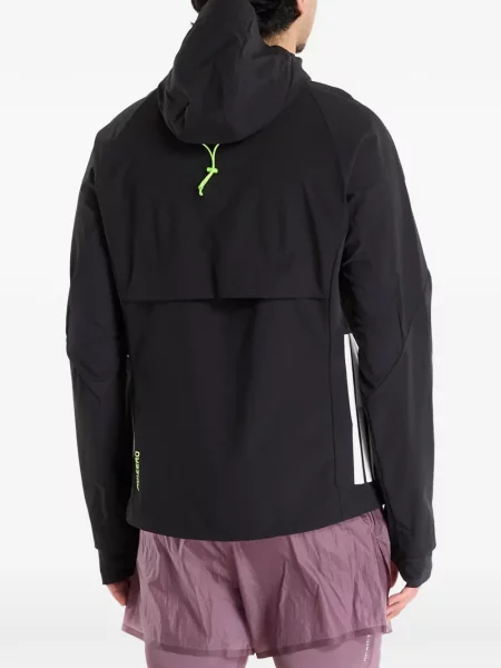 Pantaloni Adidas alergare cu autograf cu decolteu în V negru