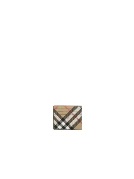 Portfel Burberry w kratę beżowy