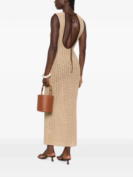Rochie maxi Sir tricotate cu spatele deschis