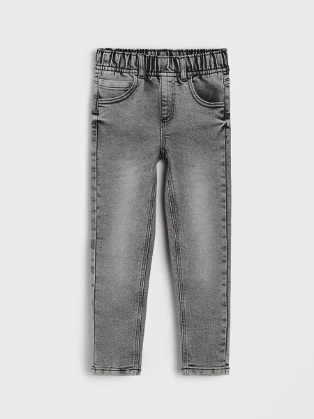 Sinsay Relaxed skinny džíny s příměsí viskózy šedá