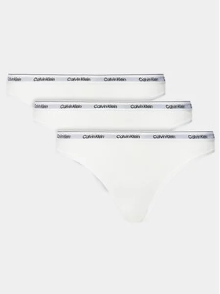 Calvin Klein Underwear Sada 3 kusů klasických kalhotek bílá