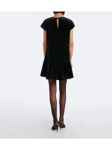 Rochie Khaite de catifea negru