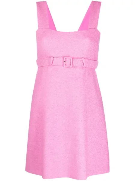 Cu centură rochie mini Patou roz