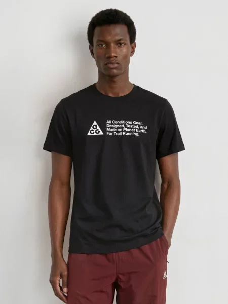 Nike Funkční Tričko Acg černá bílá
