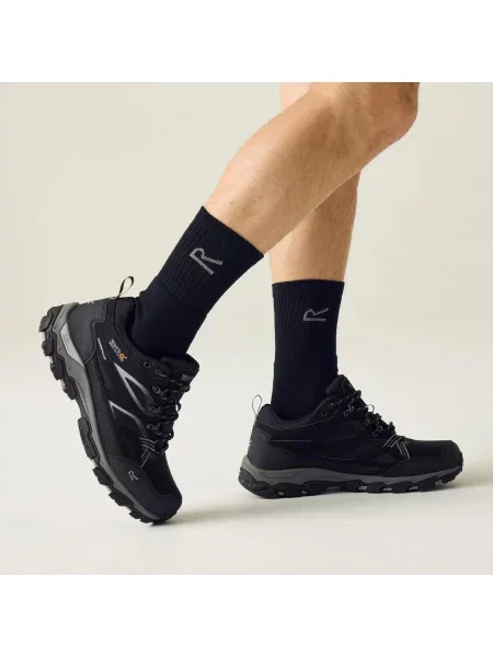 Nisko wodoodporne buty turystyczne Holcombe III czarne