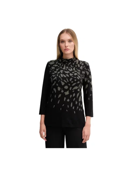 Sweter Joseph Ribkoff z nadrukiem czarny