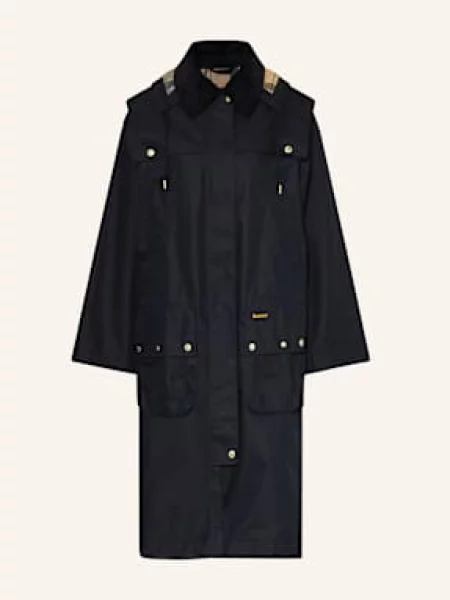 Barbour Płaszcz Bilsdale Z Odpinanym Kapturem blau granatowy