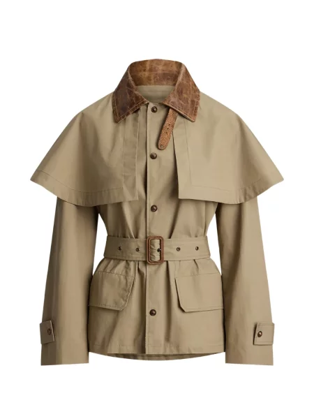 Scurt șapcă Polo Ralph Lauren cu broderie din jerseu maro
