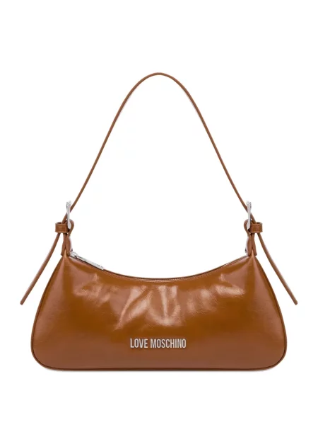 Geanta de piele Love Moschino din piele maro